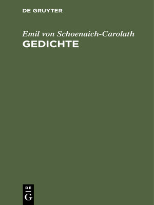 cover image of Gedichte